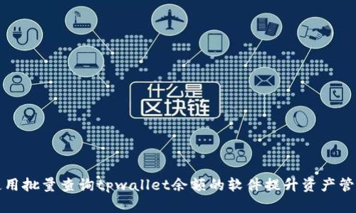 如何使用批量查询tpwallet余额的软件提升资产管理效率